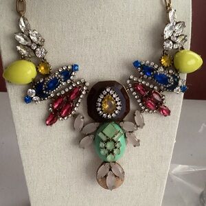 Elegant J Crew Multicolor Statement Necklace